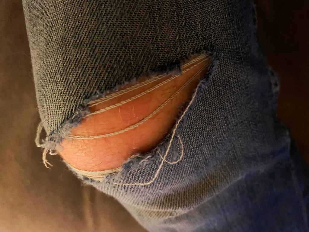 Torn jeans