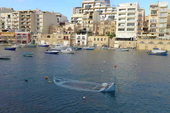 Sunken boat