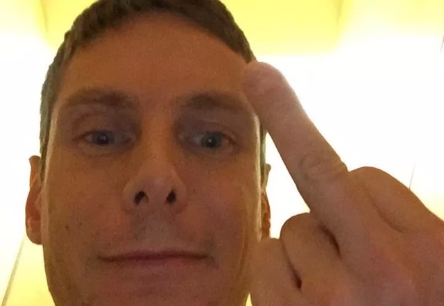 One finger salute