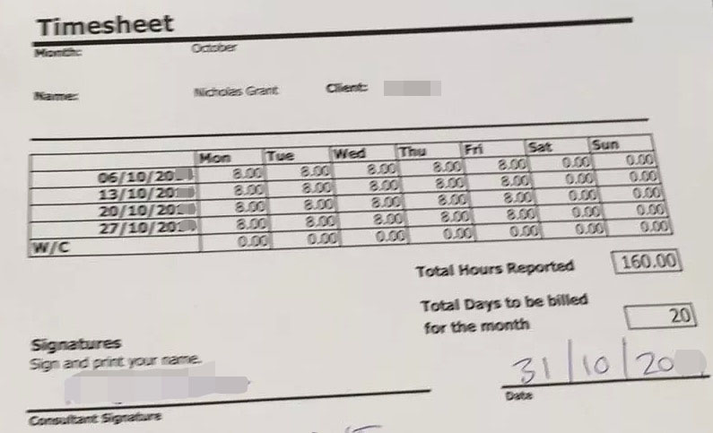 Consultant Timesheet