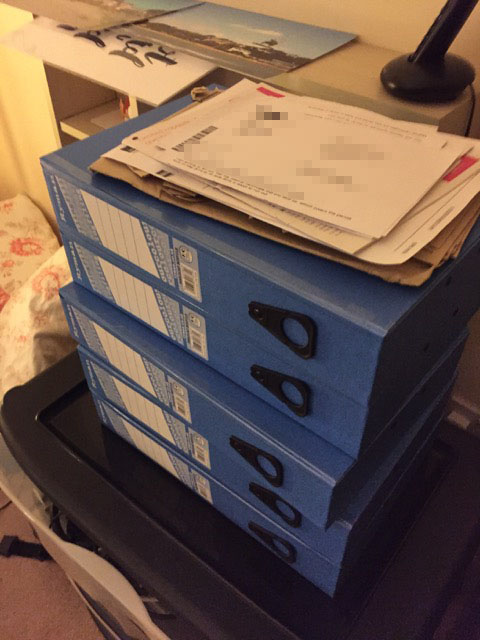 Box files